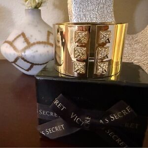 Victoria's Secret Gold and Black Cuff Bracelet